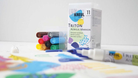 Од скицирање до сликање: акрилните маркери KREUL Triton се во чекор со вас