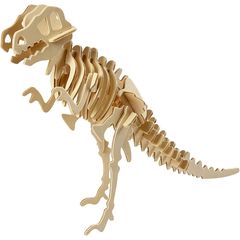3D дрвен модел на диносаурус
