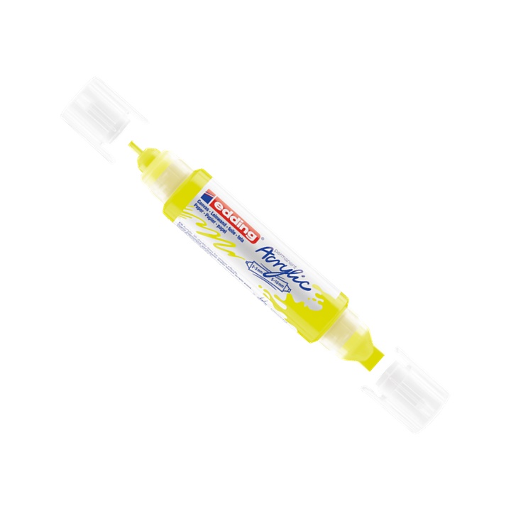 3D двостран акрилен маркер EDDING-5400 | neon yellow