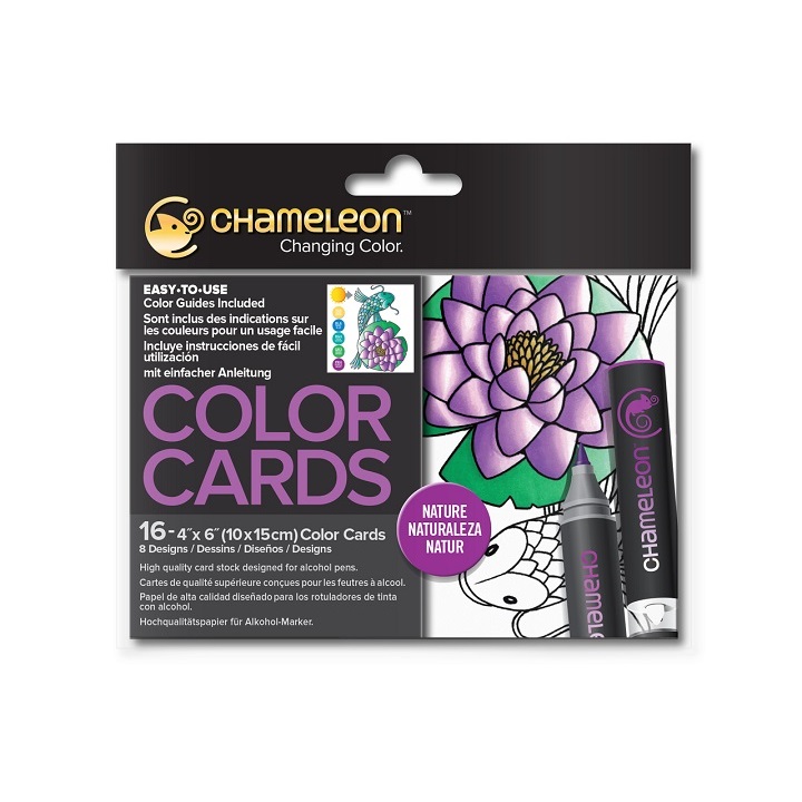 Картици за боење Chameleon Nature - 16 бр