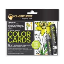 Картици за боење Chameleon Flowers - 16 бр