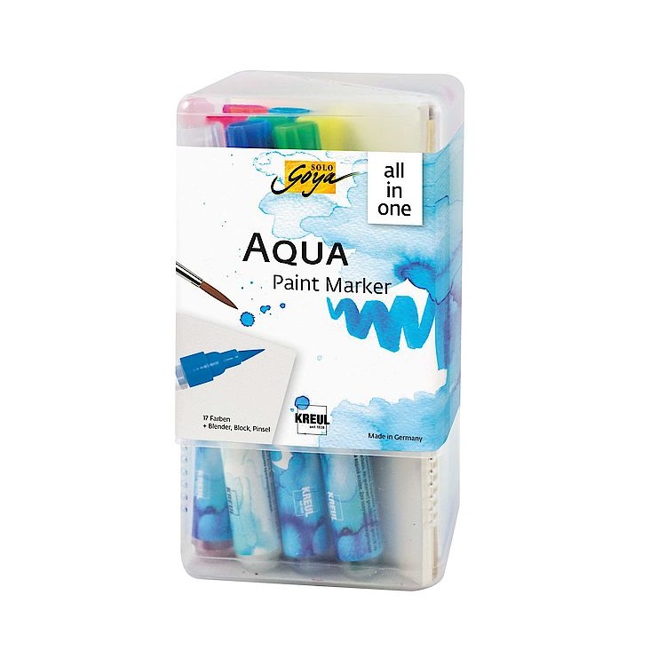 Сет акварел фломастери Aqua Solo Goya Powerpack All-in-one 
