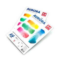 Акварелен блок AURORA hot press - 12 листови | различни формати