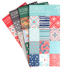 Хартии за scrapbooking 15 x 30 cm | сет од 4 блока