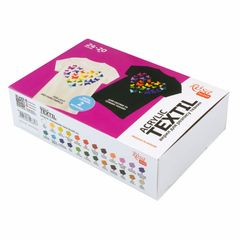 HEART ROSA TALENT Сет Текстилни акрилни бои 24x20 ml