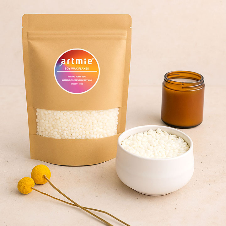 ARTMIE безмирозен соин восок за свеќи 400 г