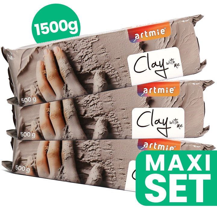 ARTMIE Clay with me Сет за моделирање глина 3x500гр