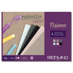 Блок од обоени хартии за пастел FABRIANO Tiziano