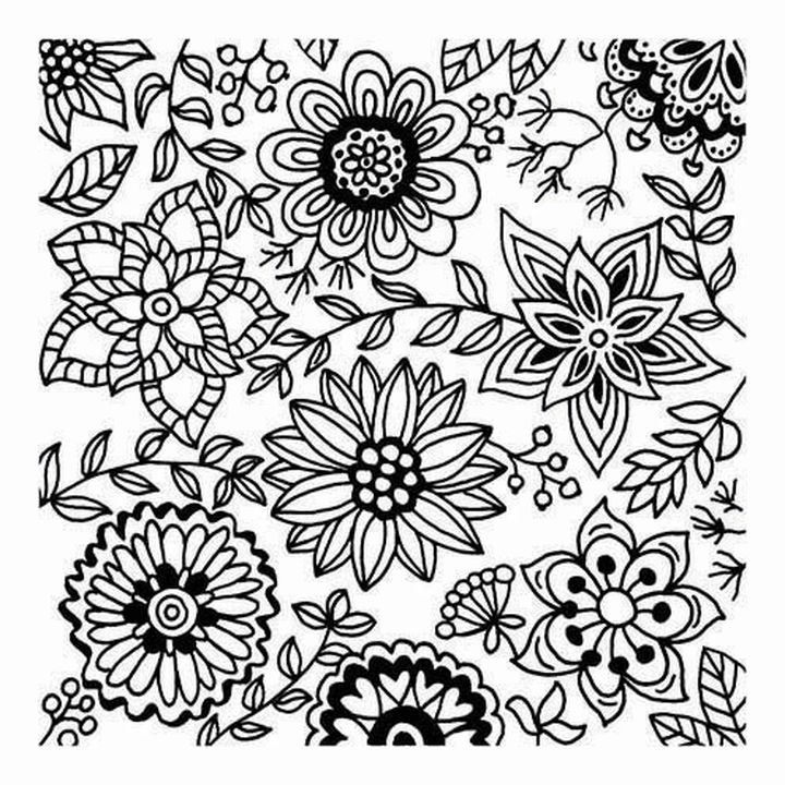 CERNIT полимерна текстура 90x90 mm | flowers 2