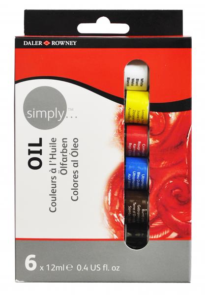 Daler- Rowney - SIMPLY маслен сет 6 x 12ml