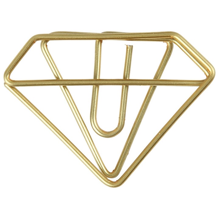 Декоративни спајалици во форма на дијамант - 6 парчиња
