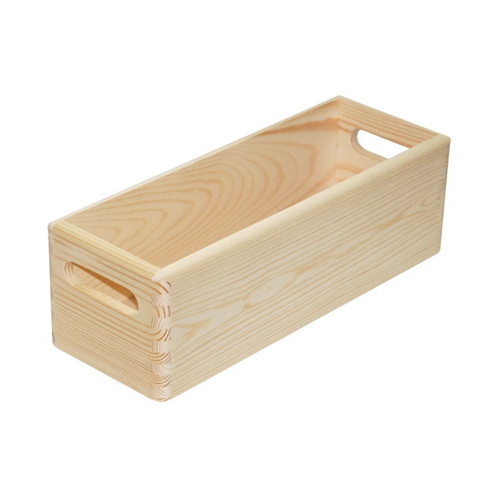 Дрвена кутија саксија 35x13x12 cm