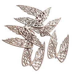 Дрвени крилца 9 см / сет од 6 парчиња