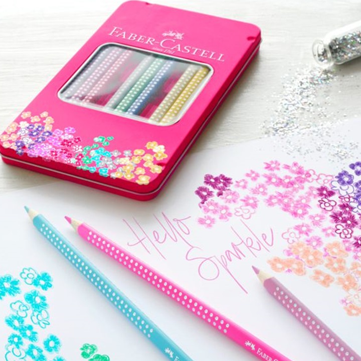 Faber-Castell боици Sparkle - сет 12 парчиња