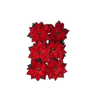 3D хартиено цвеќе | Божиќна ѕвезда 6 пар