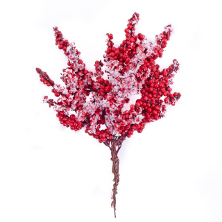 3D украсни гранчиња со мали црвени бобинки