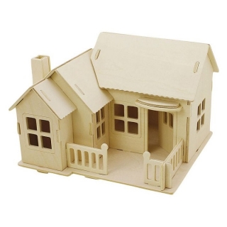 Дрвена куќа - 3D сет