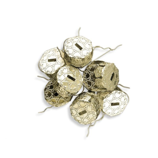 Метални куки во златна боја за изработка на орнаменти | 18 mm 10 парчиња