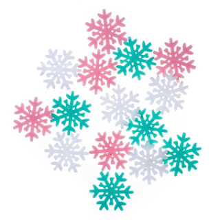 Новогодишни налепници од филц | снегулки 15 пар