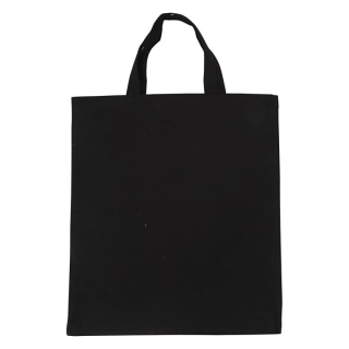 Памучна торба за пазарење црна - 38 х 42 см