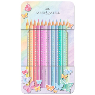 Пастелни боици Faber-Castell Sparkle 12 парчиња