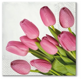 Салфетки за декупаж Lovely Tulips - 1 парче