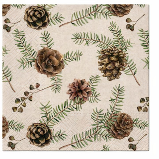 Салвети за декупаж Vintage Christmas forest - 1 парче