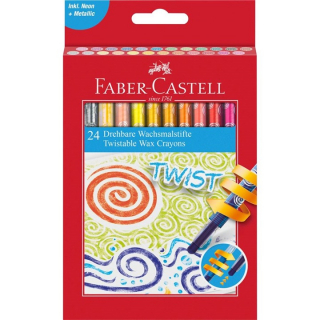 Восочни боици на повлекување Faber Castell Twist