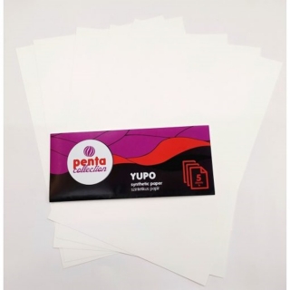 YUPO синтетичка хартија Pentart 5 парчиња