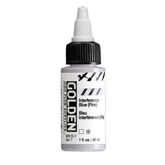 GOLDEN Акрилна боја со пречки со висок проток 30 ml | 8510 Blue Fine