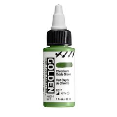 GOLDEN Акрилна боја со висок проток 30 ml | 8501 Chromium Oxide Green