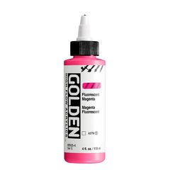 GOLDEN Флуоресцентна акрилна боја со висок проток 118 ml | 8505 Magenta