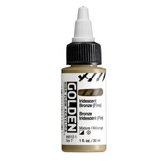 GOLDEN High Flow Iridescent Акрилна боја 30 ml | 8512 Bronze Fine