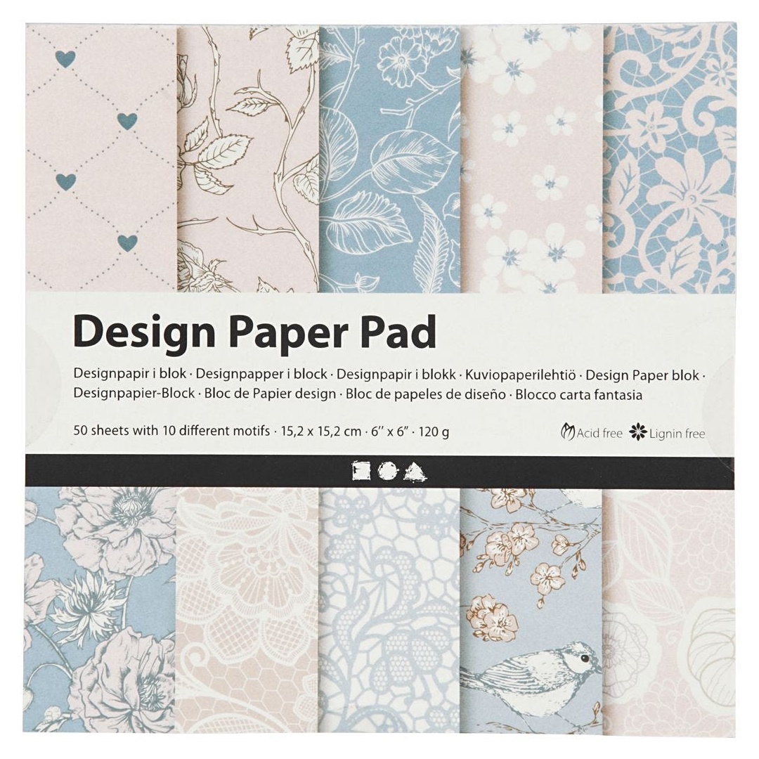 Хартија за scrapbooking Rose 15.2 x 15.2 cm - 50 листови