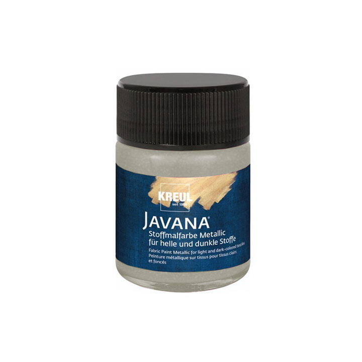 Javana боја за текстил металик 50 ml - Metallic Silver