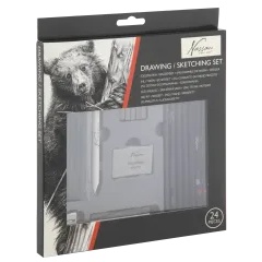 Комплет за цртање/скицирање NASSAU , 24 парчиња