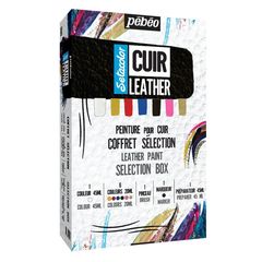 Кожни бои Pebeo Setacolor - изборен сет 10 парчиња