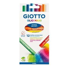 Маслени пастели Giotto Olio Maxi, 12 парчиња