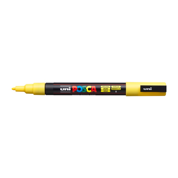 Обележувач UNI POSCA PC-3M 0.9 - 1.3 MM | Yellow (2)