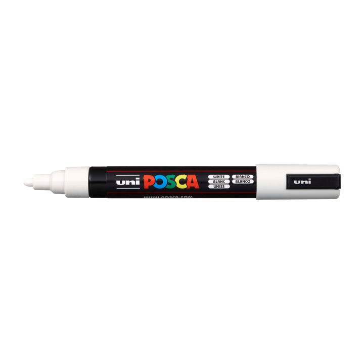 Обележувач UNI POSCA PC-5M 1.8 - 2.5 MM | white (1)