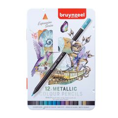 Обоени моливи Bruynzeel метални нијанси 12 ЕЕЗ