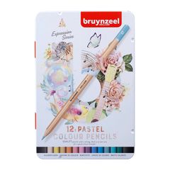 Обоени моливи Bruynzeel пастелни нијанси 12 ЕЕЗ