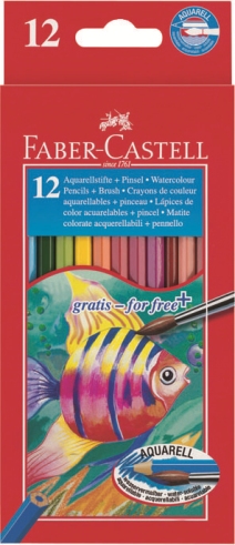 Пастелни акварел сет - 12 бои - хартиена кутија