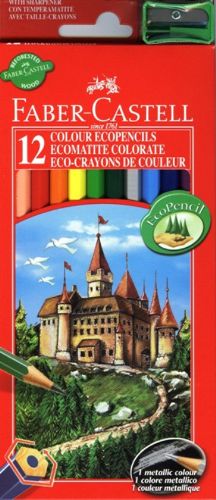 Дрвени бои Castell сет - 12 бои