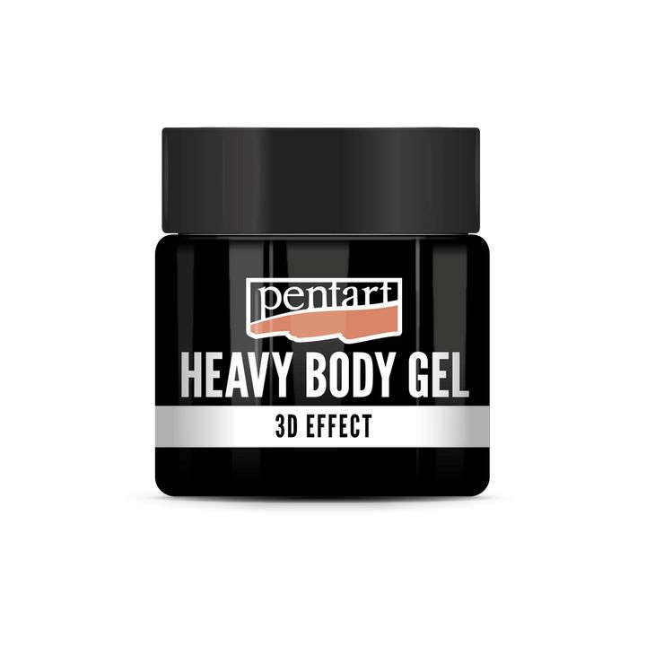 Pentart Black Glossy Heavy Body Gel | 50 ml