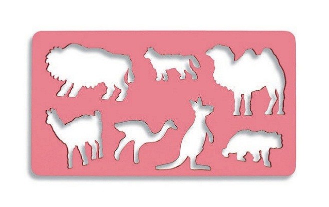 Пластичен шаблон со животни 3 - камили