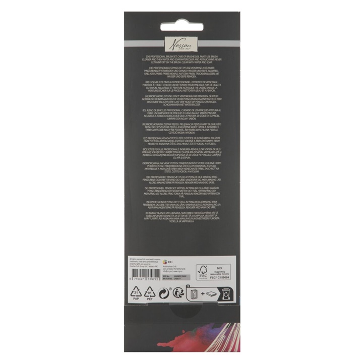 Професионален сет за четки Nassau 10-парче