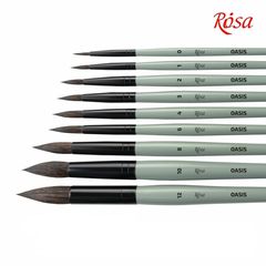 ROSA OASIS 188 Природна тркалезна четка | Различни големини