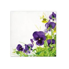 Салфетки за декупаж - Pansies Frame - 1 ЕЕЗ