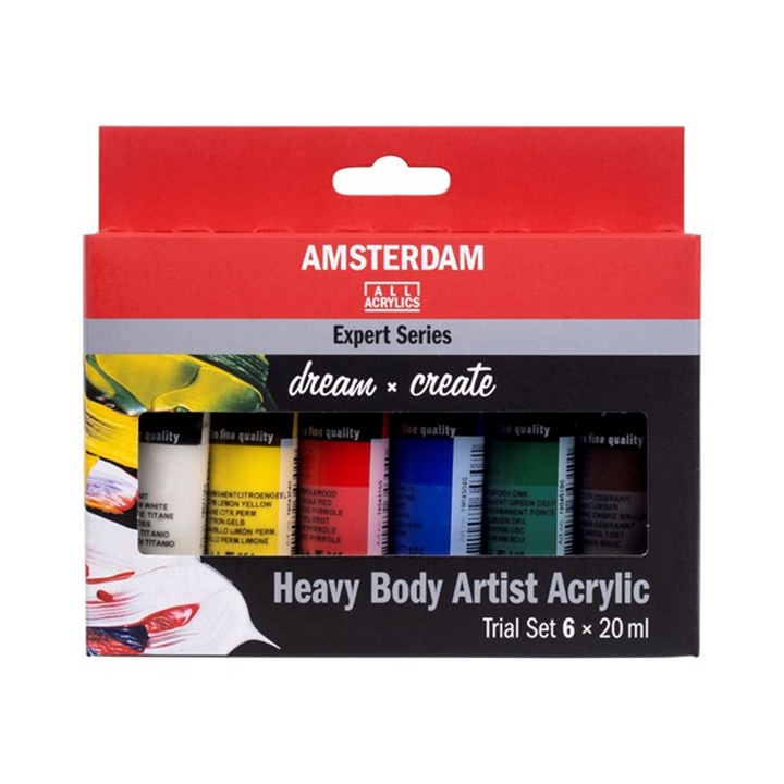 Сет акрилни бои AMSTERDAM Expert Series - 6x20ml